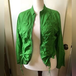 Green Women's Lightweight Zip-Front Jacket